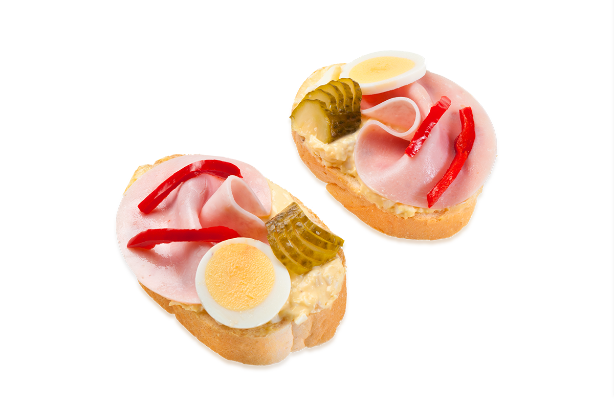 Chlebíček s vajíčkovým salátem